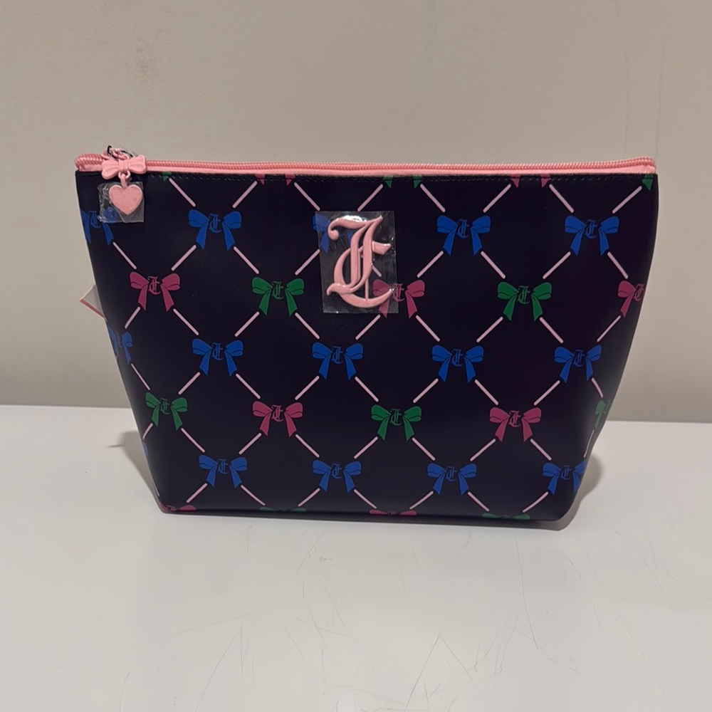 Juicy Couture Bow Print Cosmetic Bag